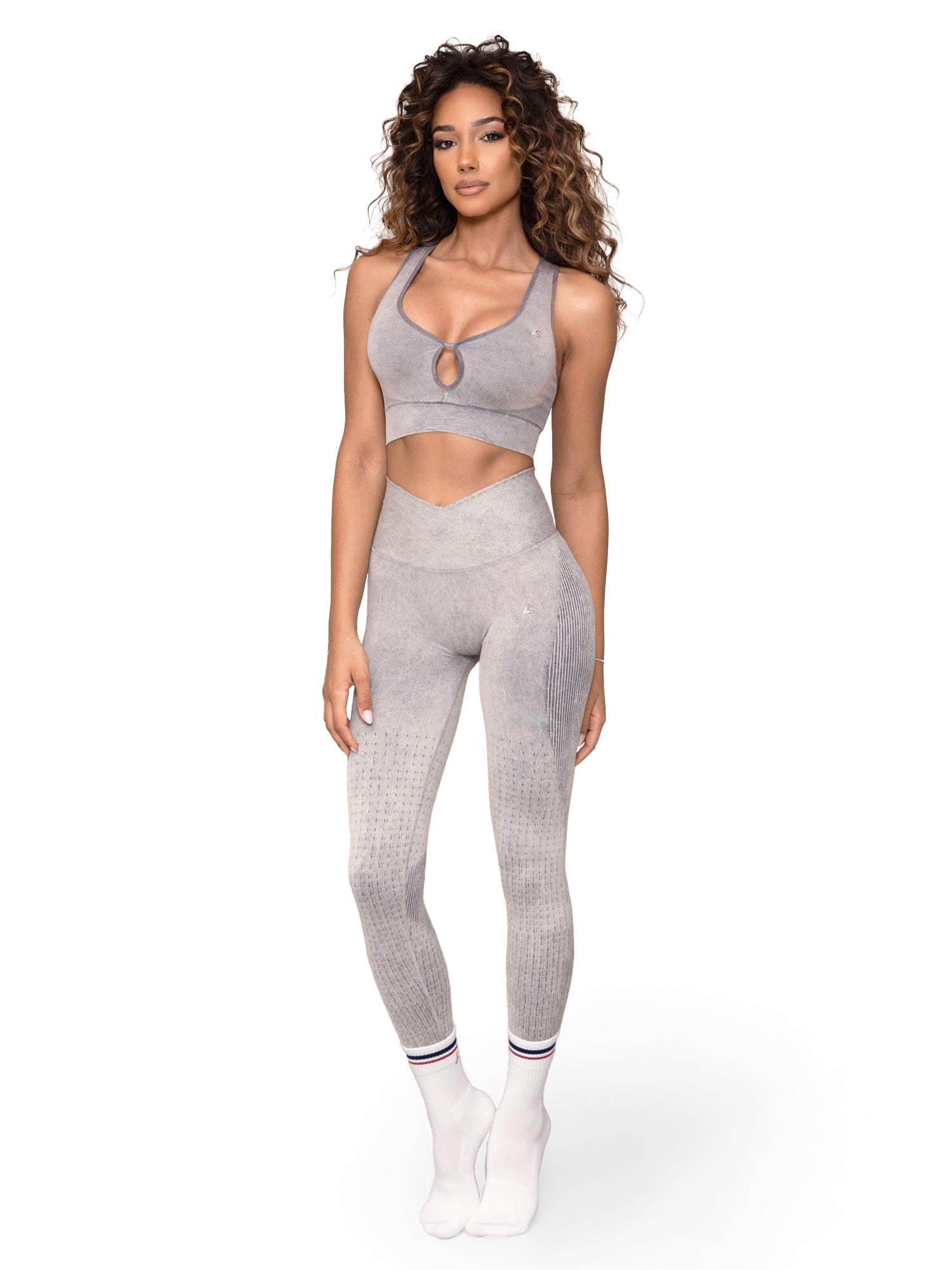 Leggings V incrociata - pancia piatta e scrunch