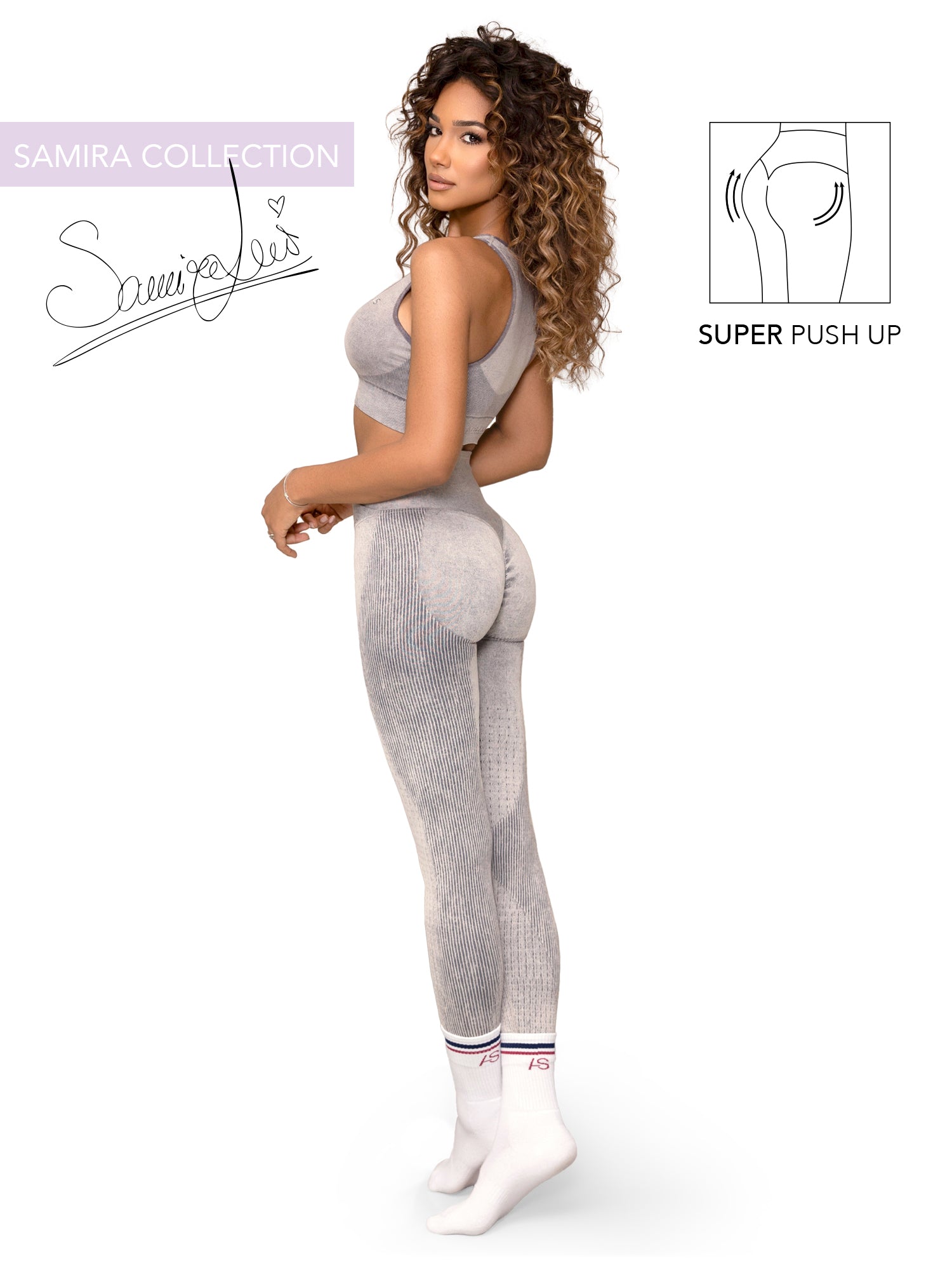 Leggings V incrociata - pancia piatta e scrunch