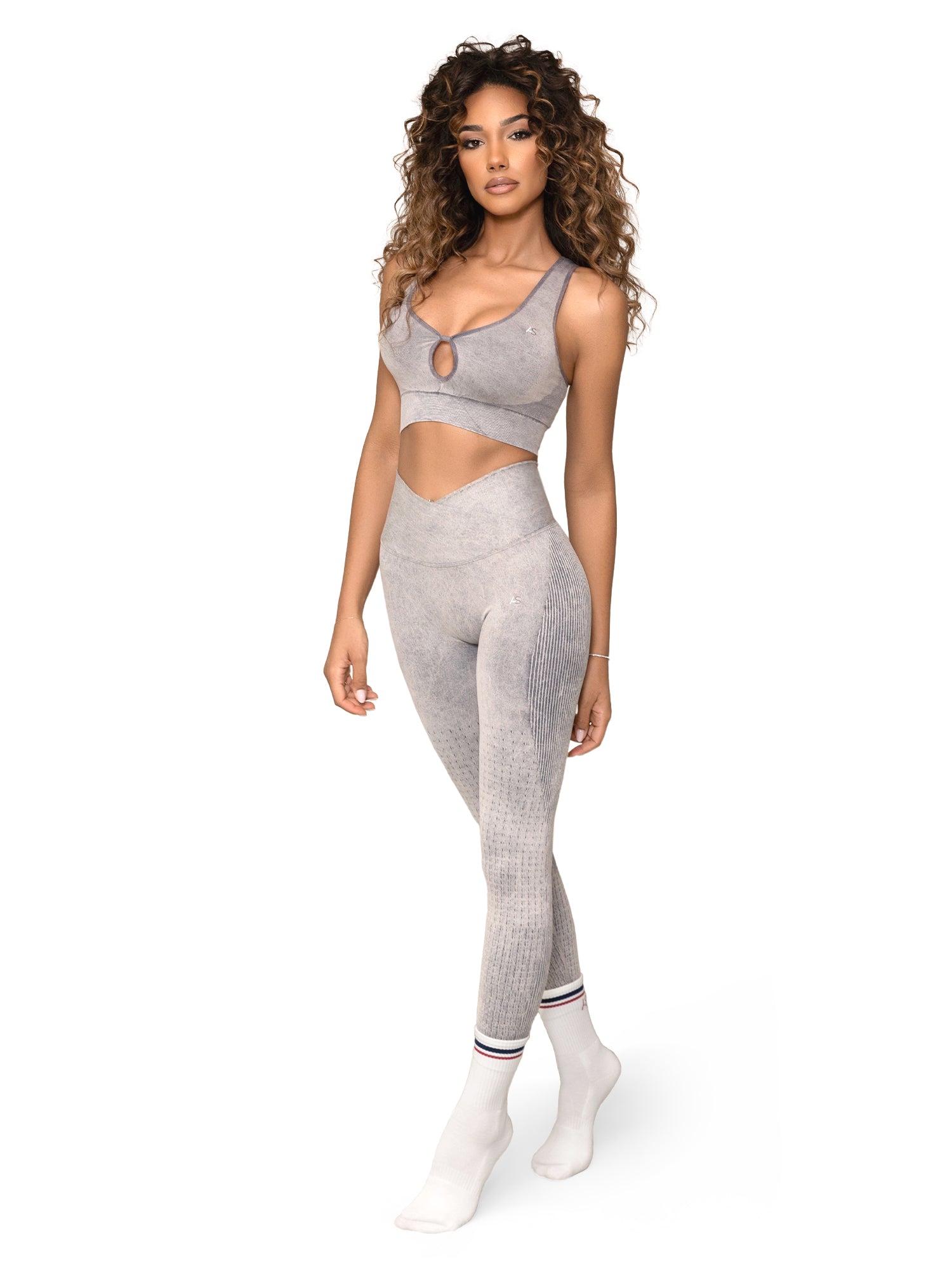 Leggings V incrociata - pancia piatta e scrunch