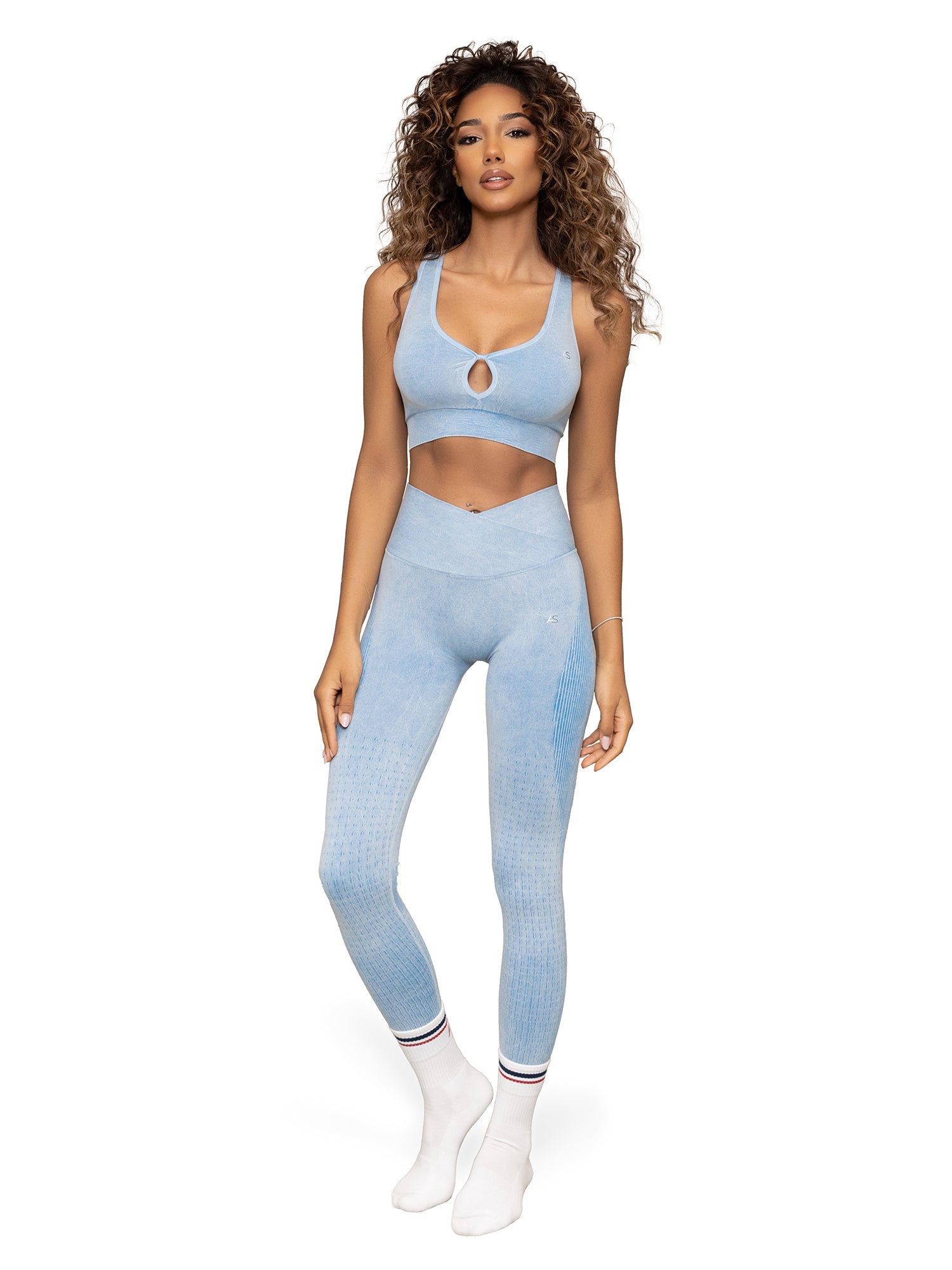 Leggings V incrociata - pancia piatta e scrunch
