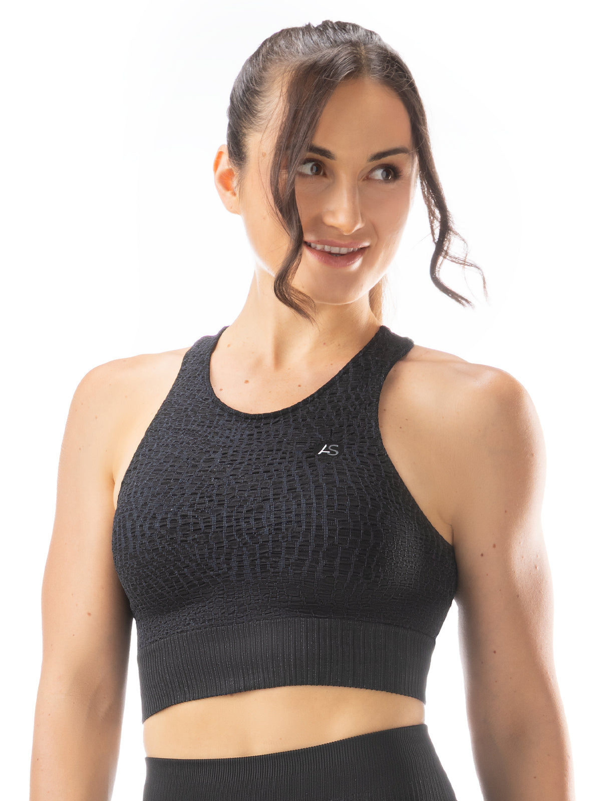 Top sportivo Croco black/dark grey