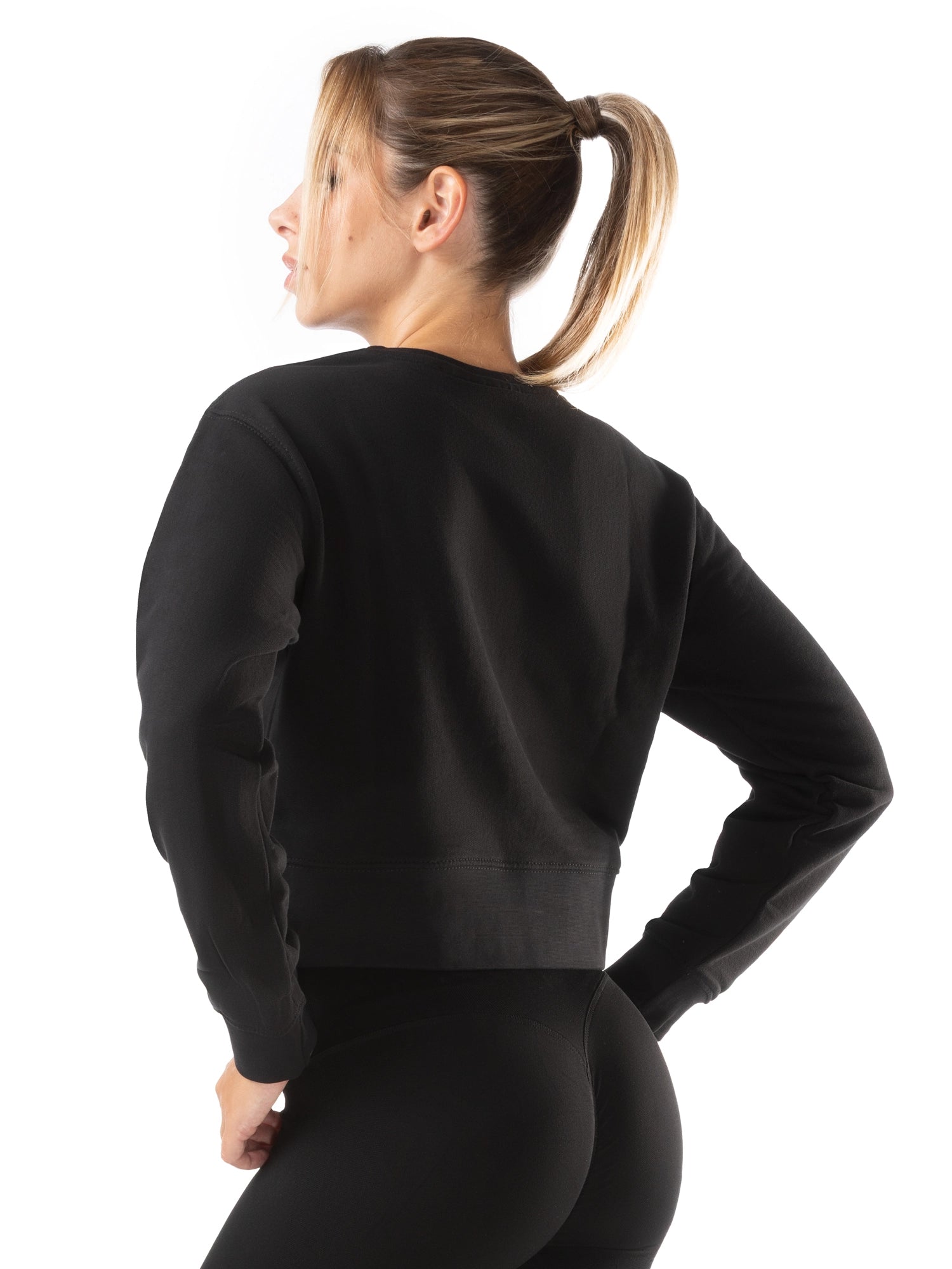 Felpa Crop oversize