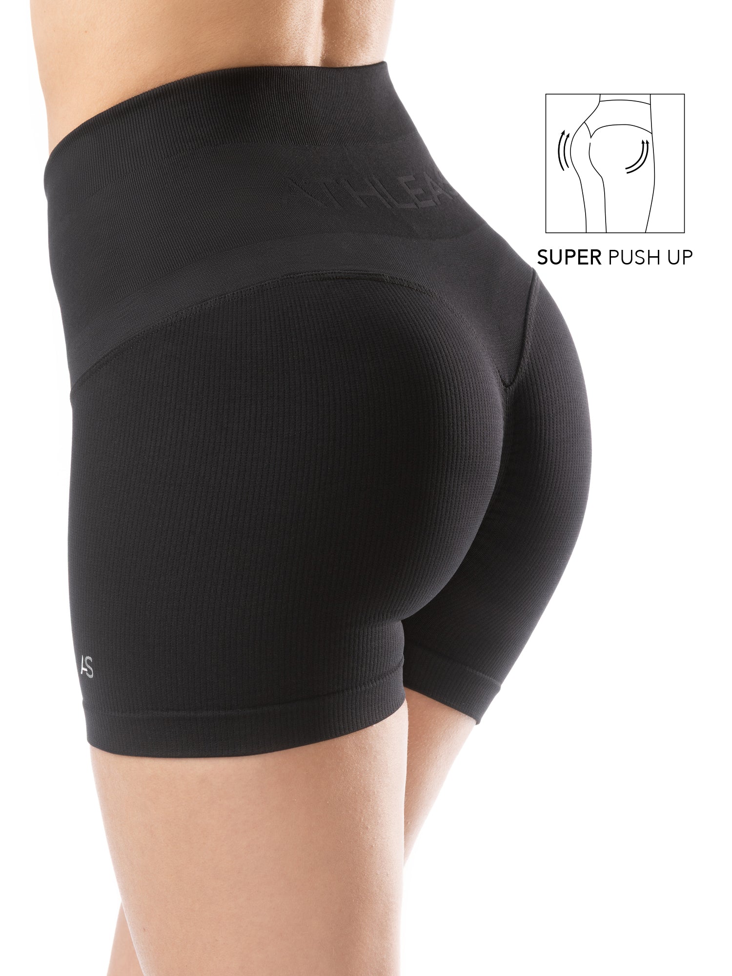 Shorts push-up vita alta - pancia piatta e scrunch