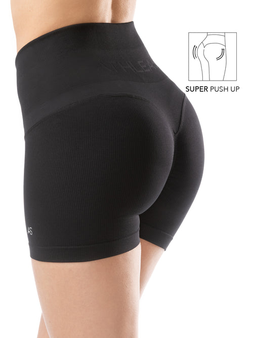 Shorts push-up vita alta - pancia piatta e scrunch