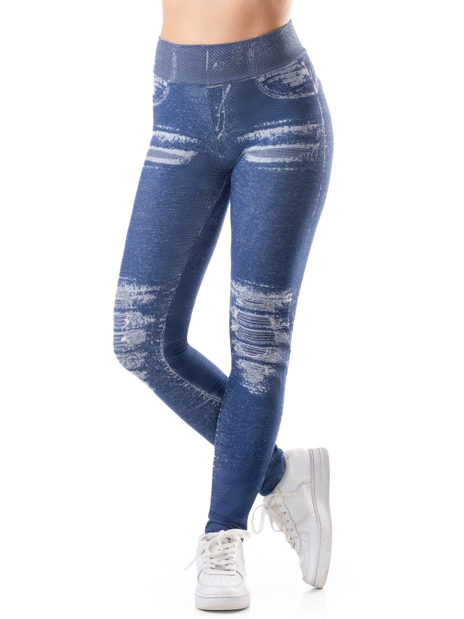 Leggings Jeensy SuperFIT Denim con strappi