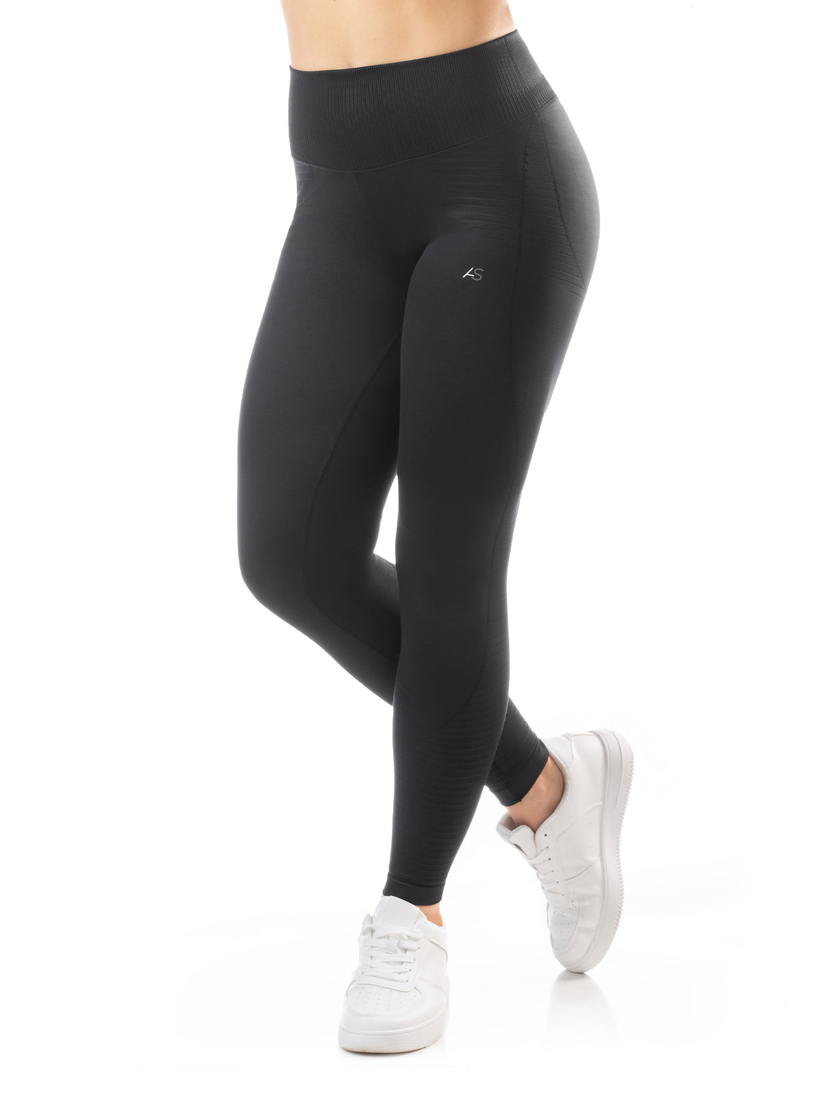 Leggings effetto pelle - pancia piatta e scrunch