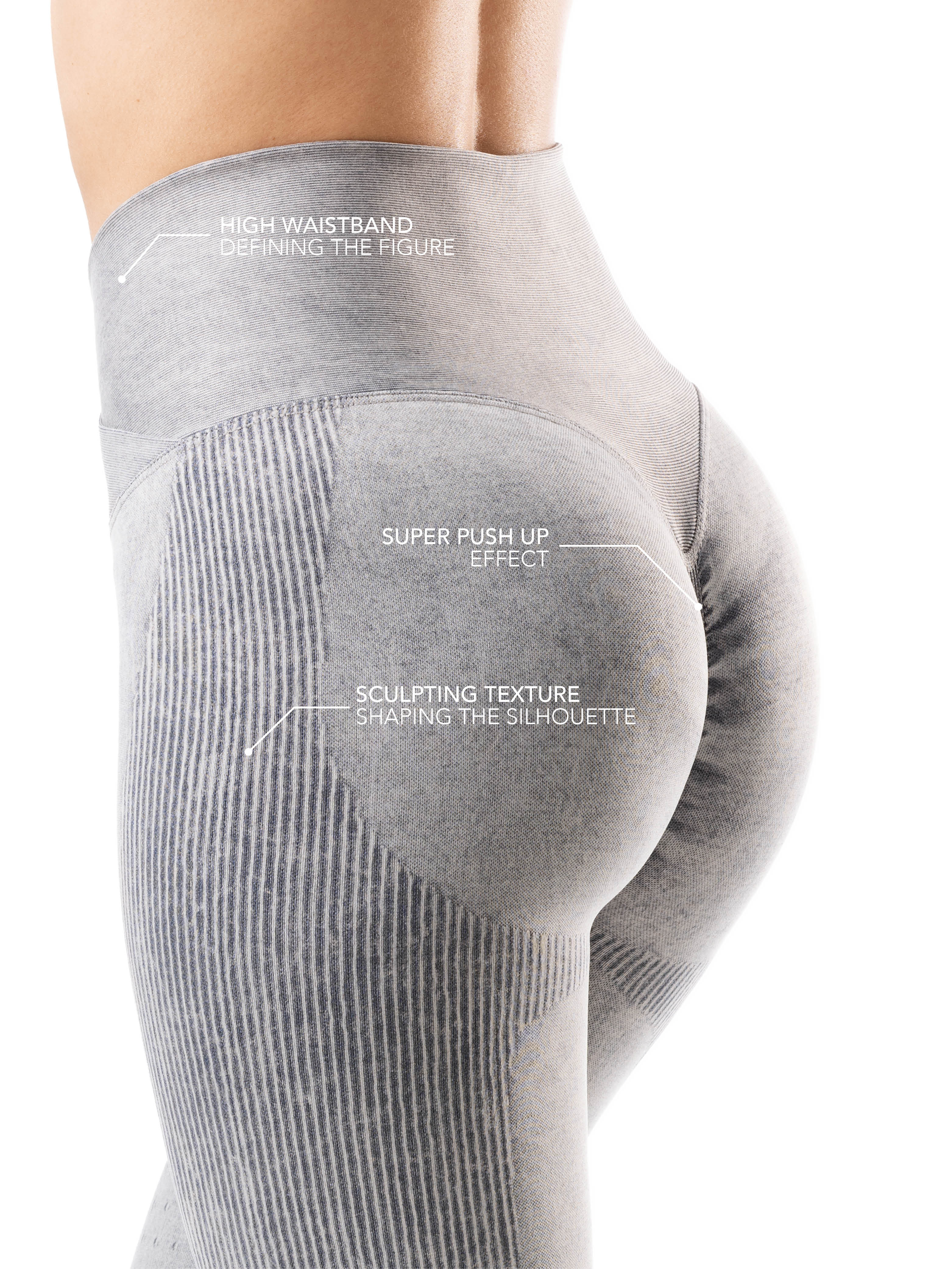 Leggings V incrociata - pancia piatta e scrunch