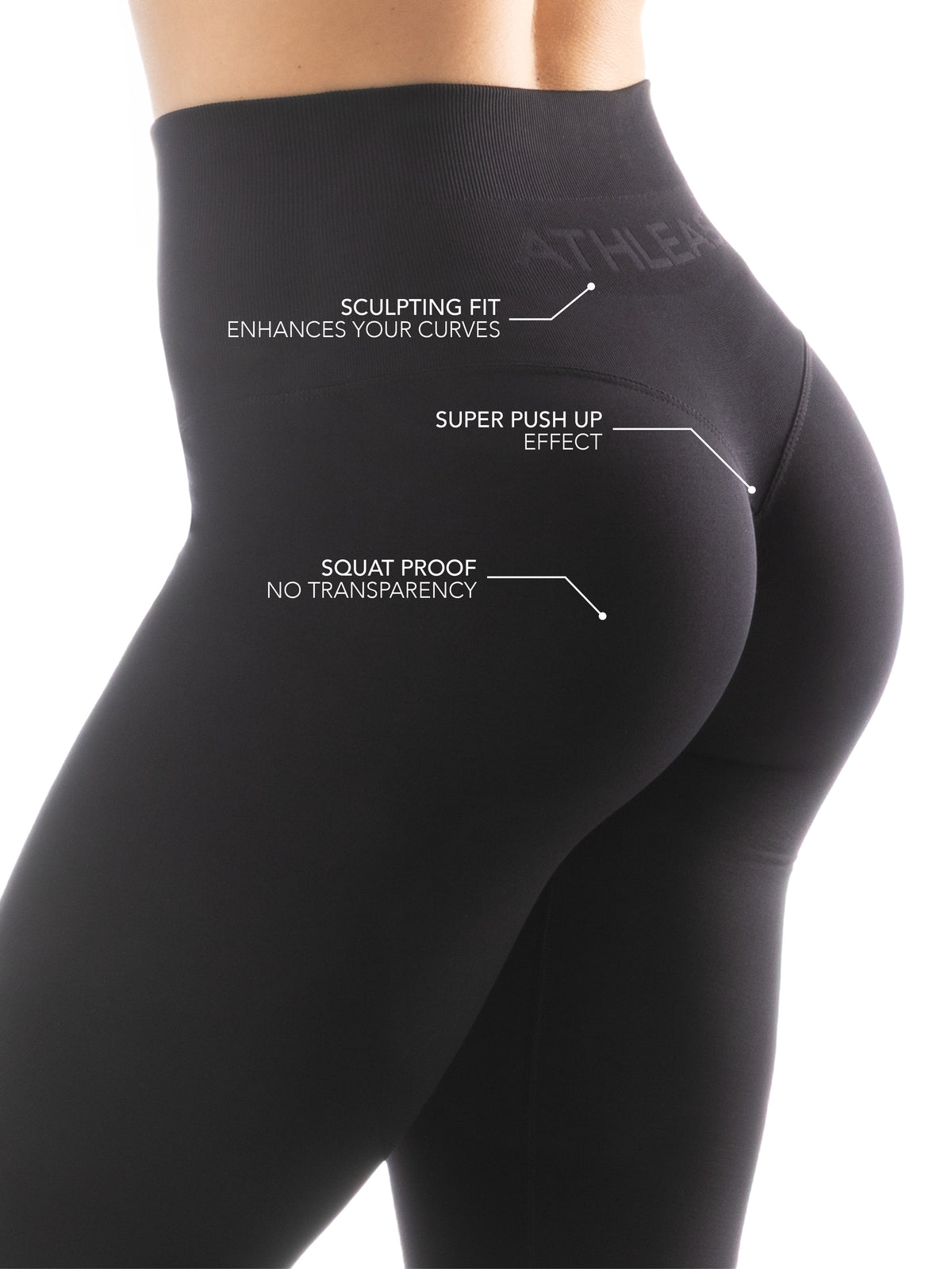 Leggings 3/4 Push-Up Scrunch - Extra comfort